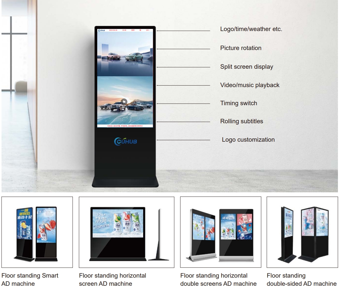 Floor standing Smart AD machine